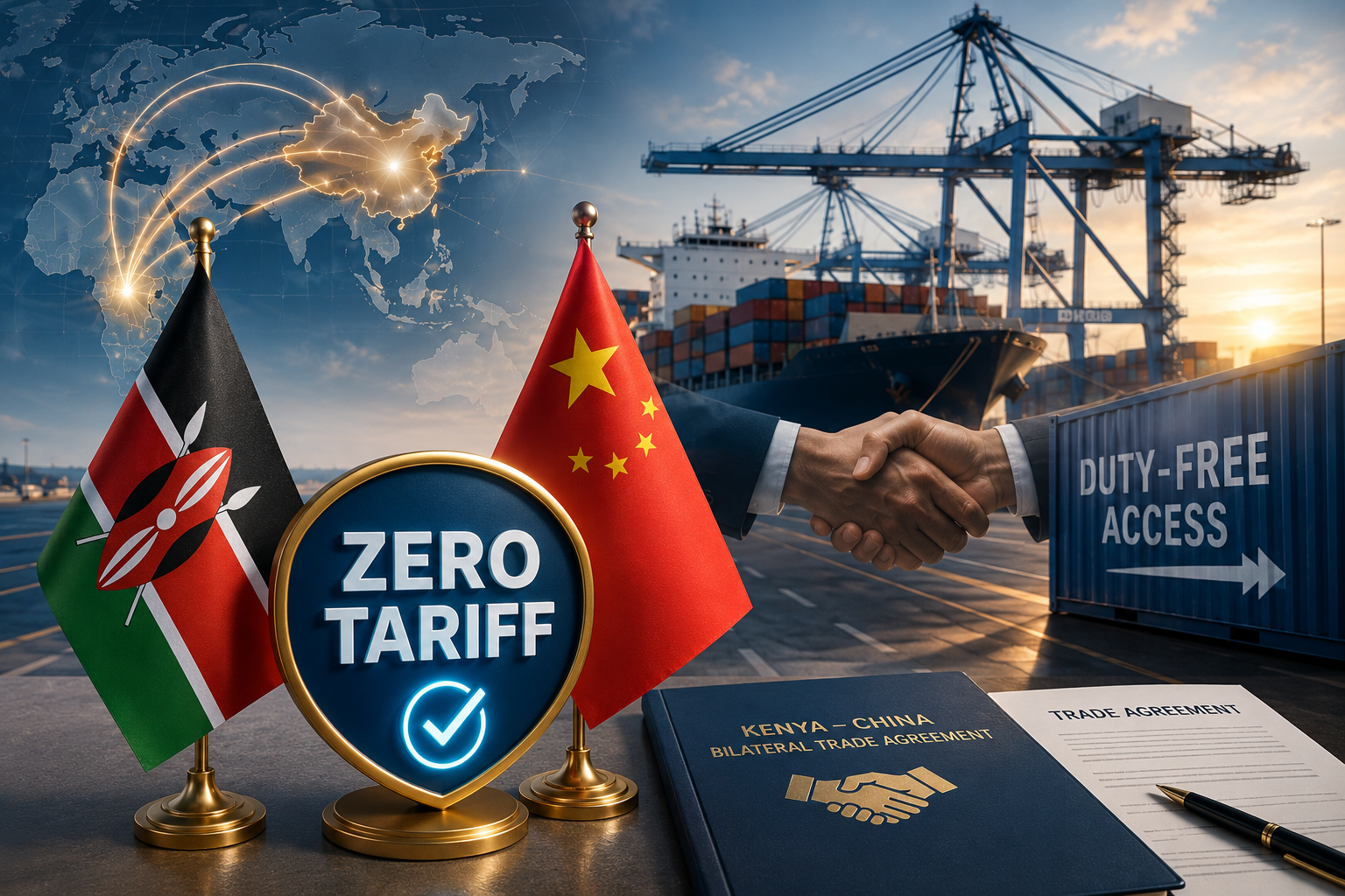 Kenya finalises bilateral trade deal with China, securing 98.2% duty-free access