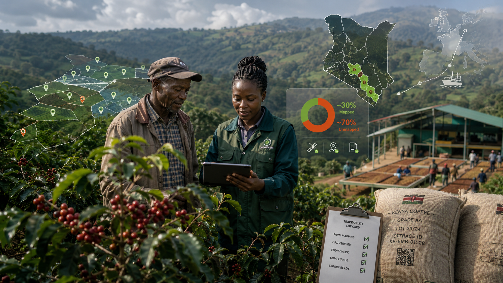Kenya’s coffee sector faces a critical race to close the 70% geo-mapping gap before EUDR deadlines