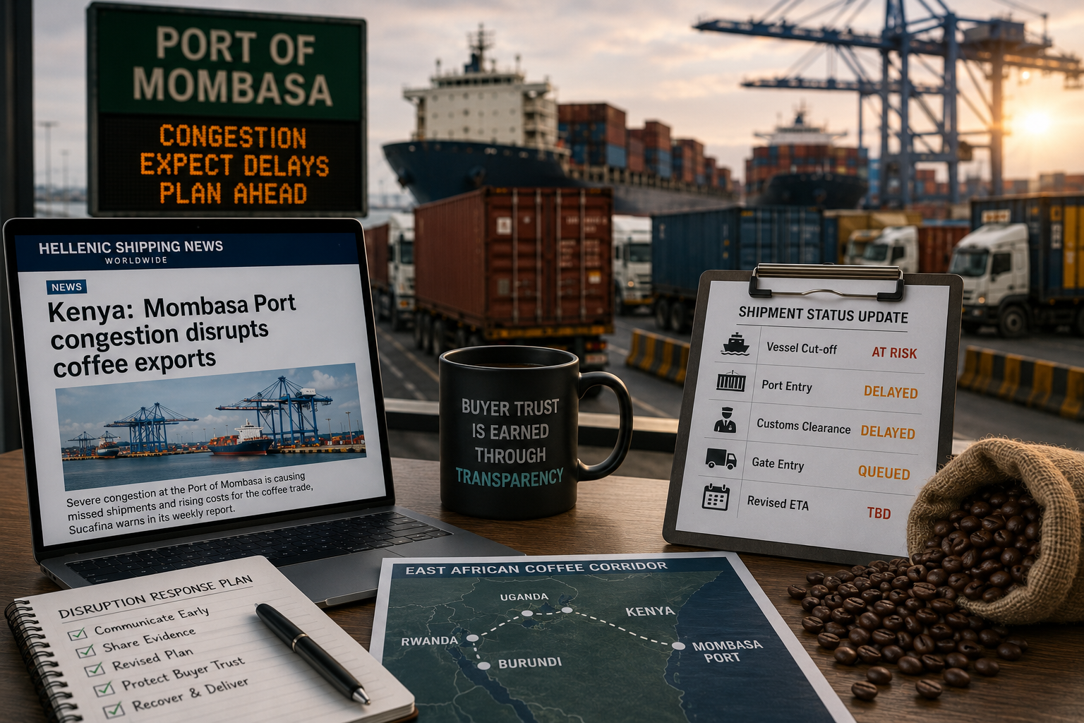 Mombasa port congestion forces coffee and tea exporters into costly continuity decisions